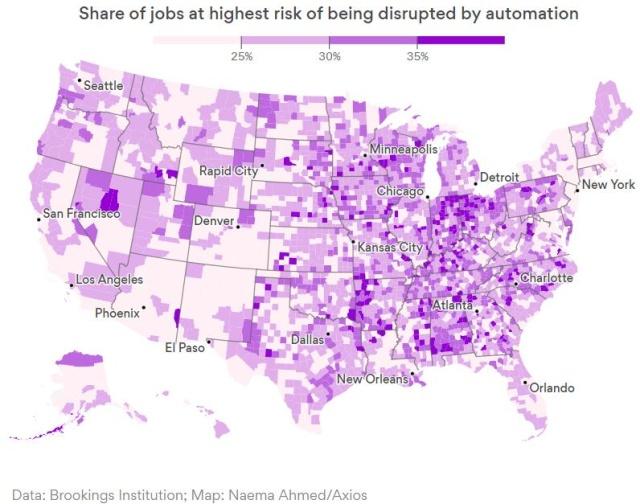了解下美国各领域采购机器人比例