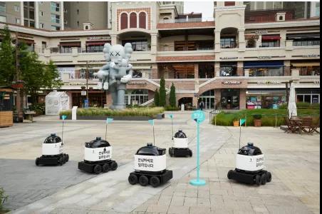 韩国首台户外外卖机器人落地运营